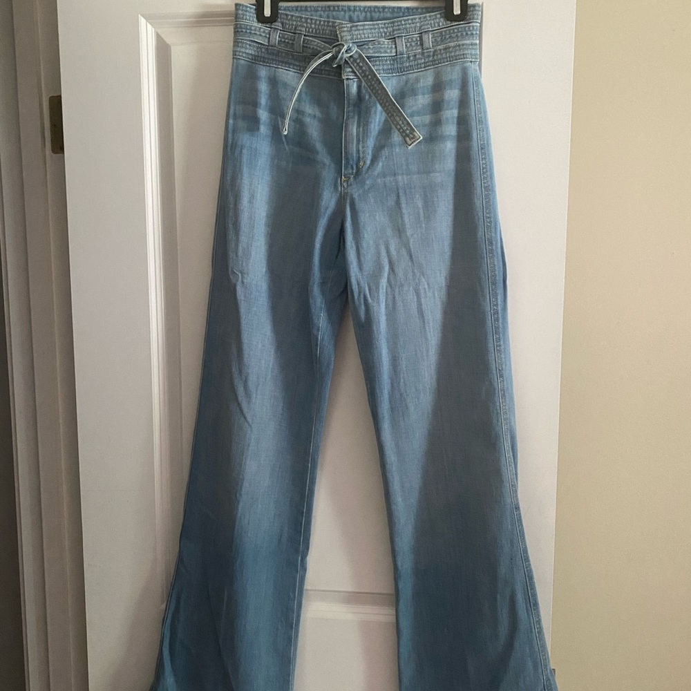Joes high waisted flare Chambray Denim size 25
